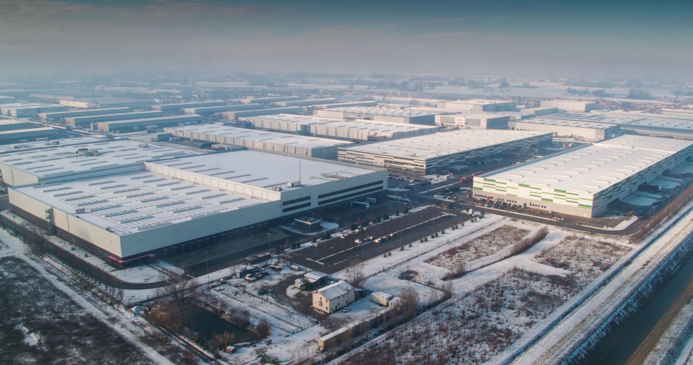 Industrial facility viewed from above