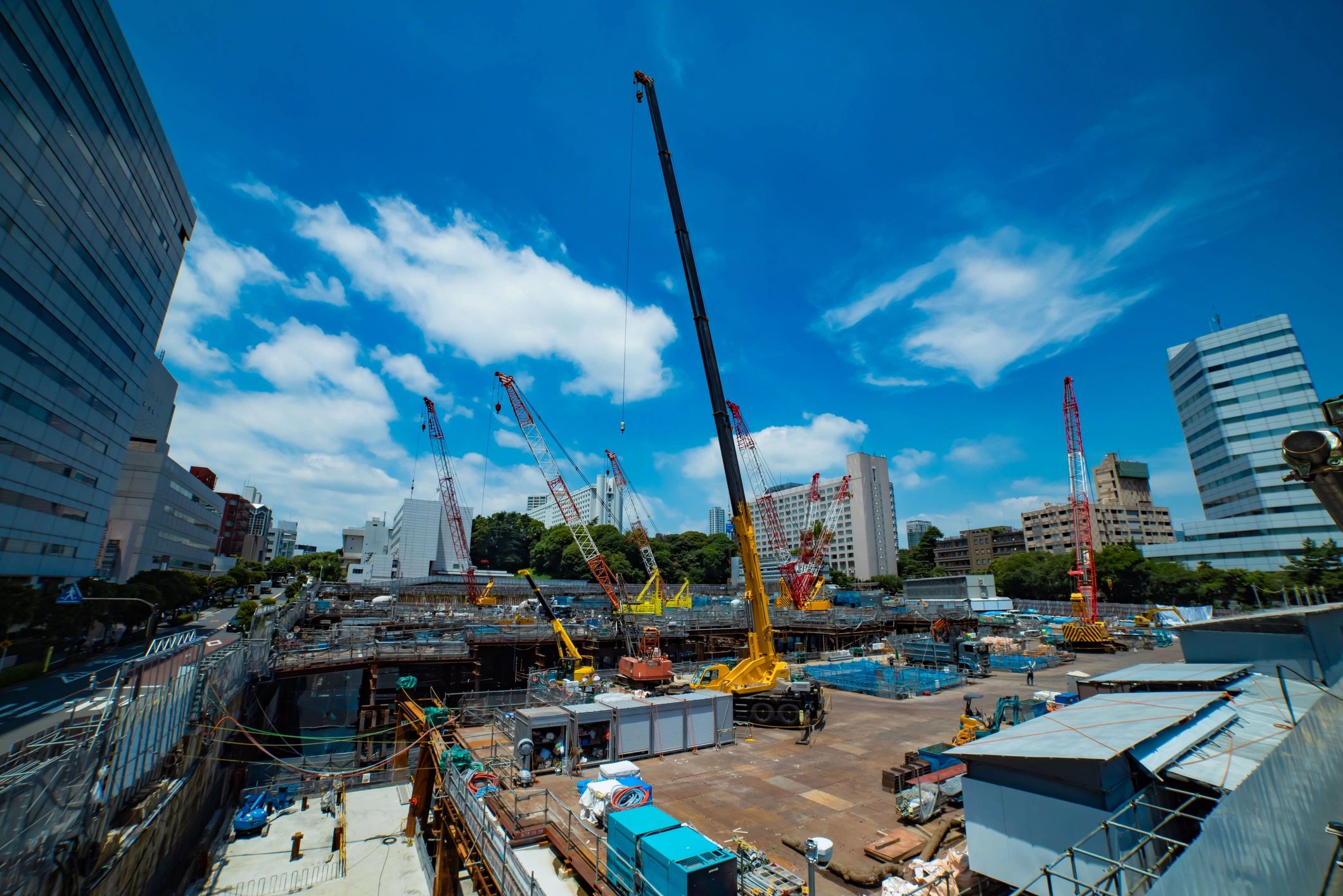 Construction site for cost and damages analysis